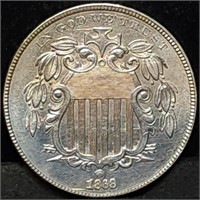 1868 Shield Nickel, High Grade