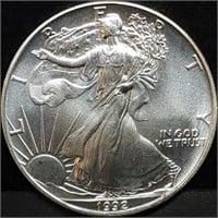 1992 1oz Silver Eagle Gem BU