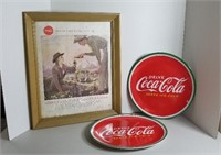 Framed 1958 Wyoming Coca-Cola Coke Good