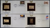 USA 350 GOLD FOIL REPLICA FIRST DAY COVERS USED