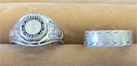 Vintage Sterling Silver Rings (2 pcs)