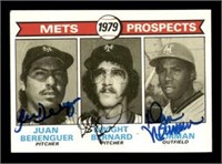 Juan Berenguer, Dwight Bernard & Dan Norman  Mets