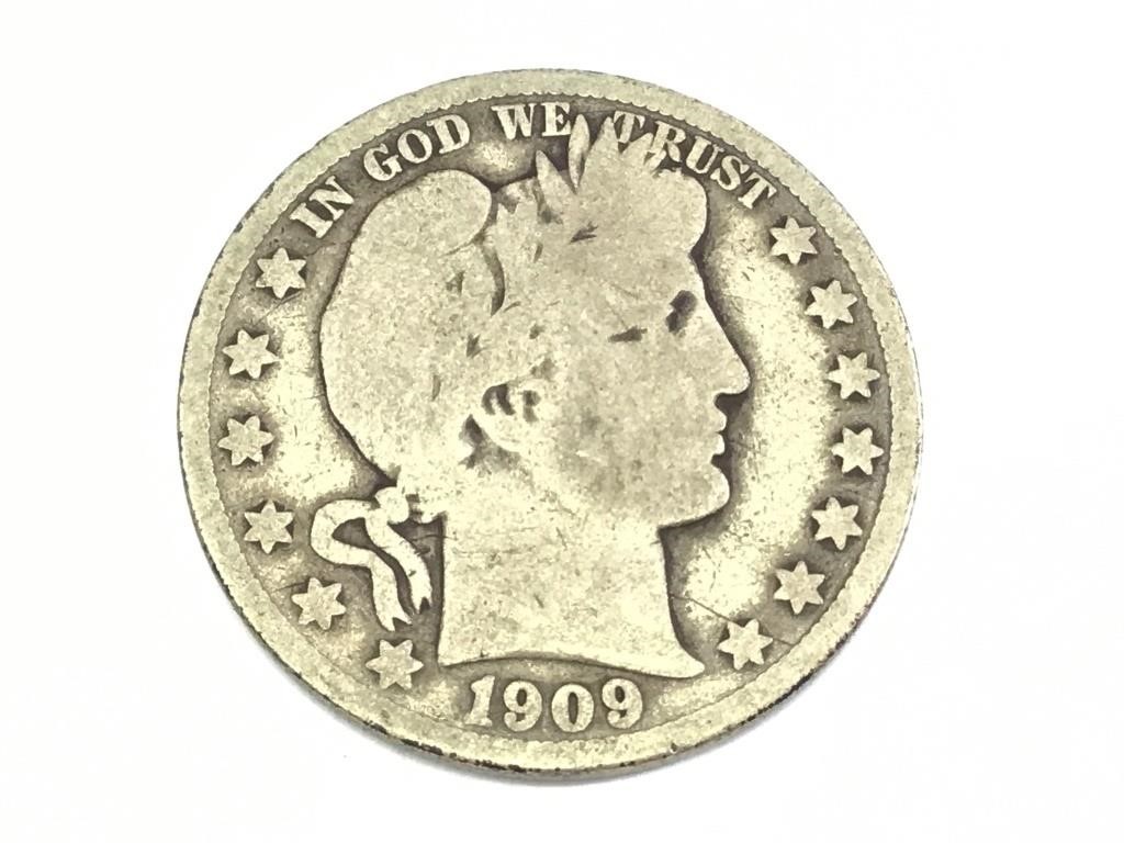 1909-O Barber Half Dollar, US Coin