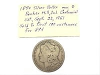 1890-O Morgan Silver Dollar w/ Story of Purchase