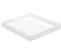 $50 White Acrylic Large Ottoman Tray