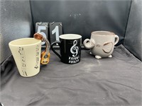 3 Whimsical Mugs