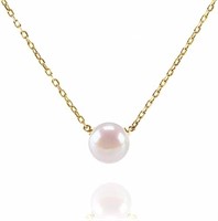 14k Gold-pl. Freshwater Cultured Pearl Necklace