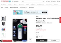 Police: Braun No Touch Thermometer