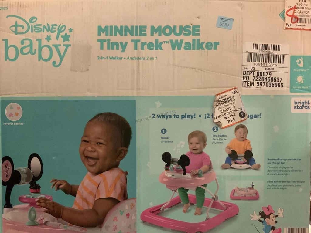 NIB Disney’s Minnie Mouse Tiny Trek Walker