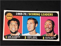 1970 Topps Lew Alcindor Jerry West E Hayes Card #1