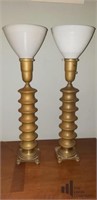 Pair of Mid Century Modern Torch Lamps
