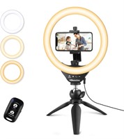 ($30) UBeesize 10'' Ring Light with Mini