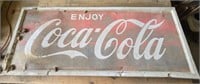 Metal Enjoy Coca Cola Advertising Sign