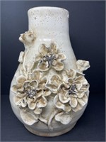 Ceramic Vase with 3D Flowers