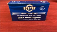 PPU 223 Remington SP 55gr. - 20 Cartridges