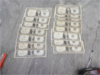 15 $1 Silver Certificates all 1935