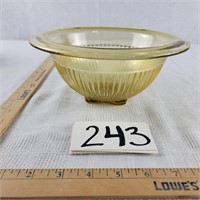 Large Amber Mixing Bowl