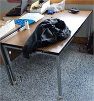 Desk with laminate top - 60" W x 30" D x 28" H
