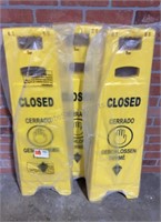 Group of 3 Closed Signs