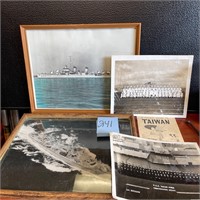 VTG Navy photos 1949 USS Valley Forge ships lot