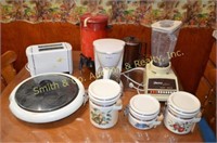 Canister Set, Blender, Coffee Pot, Toaster,