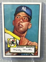 rp Mickey Mantle, 1952 Topps rookie ;reprint