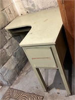 Vintage Rounded Corner Wood Desk