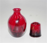 Royal Doulton flame miniature vase/thimble