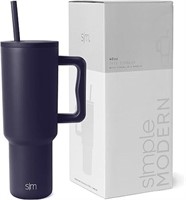 (N) Simple Modern 40 oz Tumbler with Handle and St