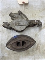 Metal Pulley & Sad Iron