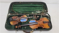 2 Violins in 1 case