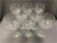 (8) Baccarat Crystal Wine Glasses