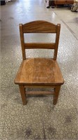 Vintage Wooden Chair 23.5"