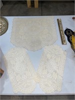 vintage ivory lace fabric