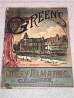 Green's Dairy Almanac 1886