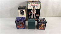 5pc 1970s-90s Elvis Presley Figures & Displays