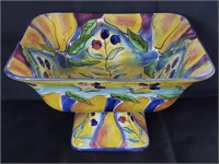 Clay art "Fiori" hand painted bowl