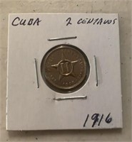 1916 FOREIGN COIN-CUBA