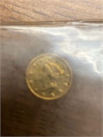 1851 One Dollar Liberty Gold Coin Rare Coin
