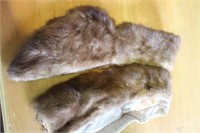 Collection of 2 Stone Martin Fur Collars