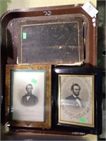 2 LINCOLN PORTRAITS, LINCOLN LETTER BOOK