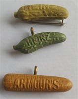 Heinz Pickle & Armours Fertilizer pins & pendant