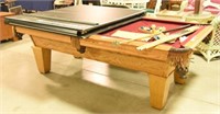 American Heritage Oak 7ft billiards table with