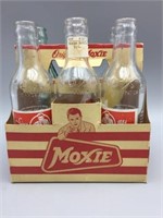 Moxie bottles and cardboard carrier