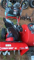 A LIKE NEW, TROY-BILT, SNOWBLOWER, USED FOR ONE