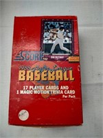 Box of 1988 Score Baseball Packs