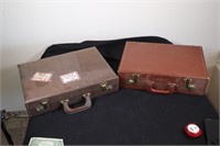 Used Lot of 2 Vintage Briefcases