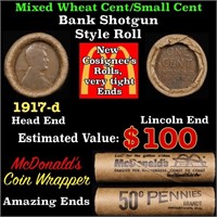 Lincoln Wheat Cent 1c Mixed Roll Orig Brandt McDon