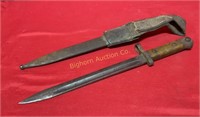 WW1 Mannlicher Bayonet w/ Sheath