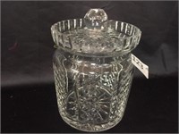 Waterford Bisquit Jar w/Lid - 6" Tall
